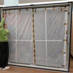 Desembalatge de l'obra a la Kunsthalle Münch
